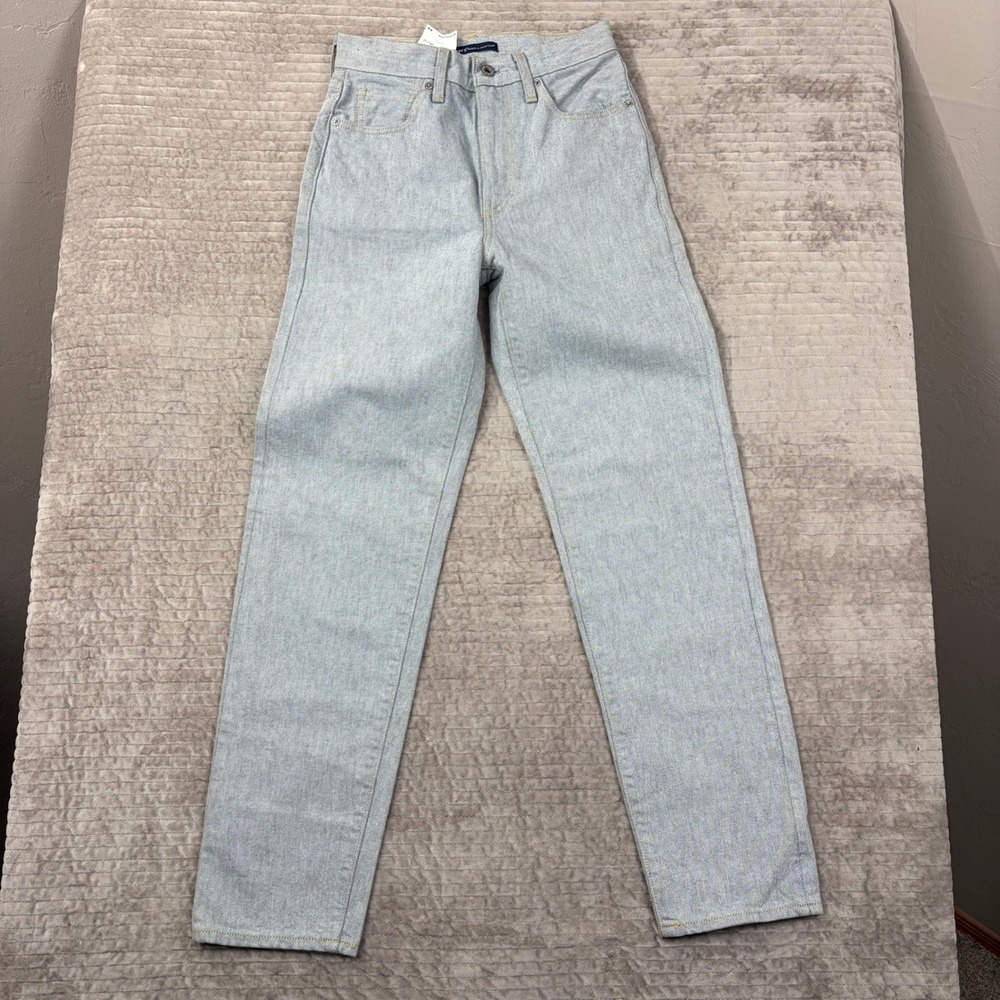 Levis Made & Crafted Column Taper High Rise Straight‎ Leg Jeans Light Wash 24/30